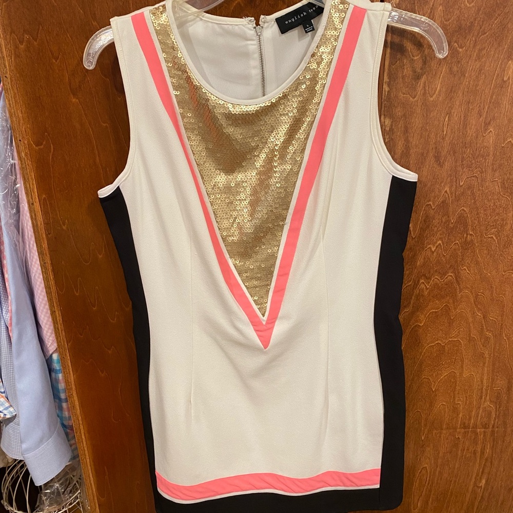 Sequin Embellished Mini Dress